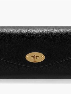 Mulberry Darley Leather Continental Wallet in Black